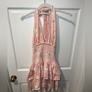 a pink floral medium sized love shack fancy dress!